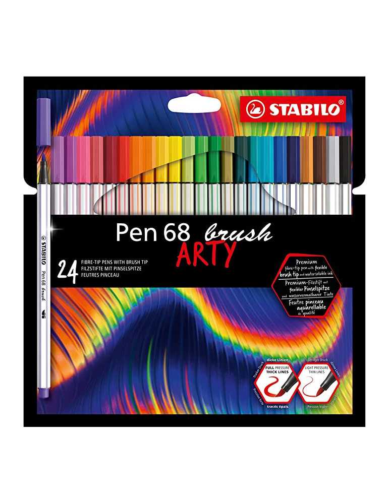 Rotulador punta de ppincel STABILO Pen 68 brush ARTY