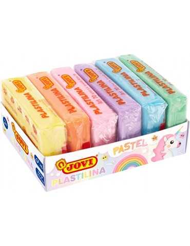Jovi Pack de plastilina de 300 gramos, 6 unidades, multicolor pastel (70/6P), color