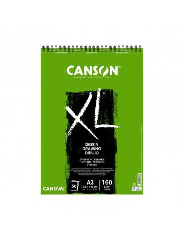 Guarro Canson - Álbum Espiral Microperforado, A3, 50 Hojas, Canson XL Recycled, Grano Fino 160 g