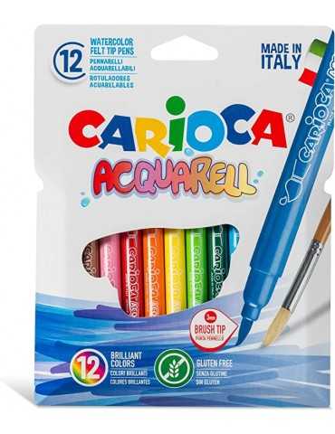 Carioca - Acquarell rotulador Fino Multicolor 12 pieza(s)