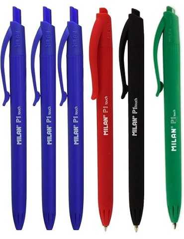 6 Boligrafos milan p1 touch...