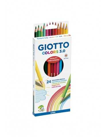 Lápices de colores marca Giotto colors 3.0 caja de cartón de 24 lápices
