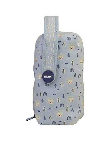 MILAN Kit 4 Estuches con Contenido Berrywood Azul Estuches, 22 cm, Azul