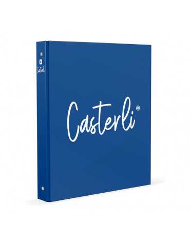 Casterli - Carpeta 4 anillas color Basic, Azul oscuro