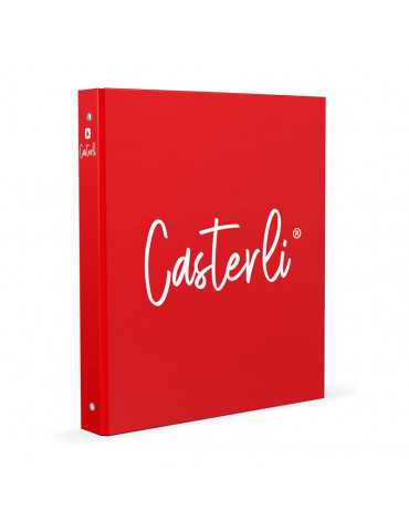Casterli - Carpeta 4 anillas color Basic, Rojo