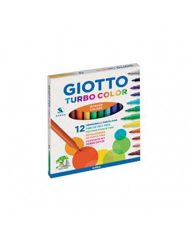 Giotto Turbo Color rotuladores, Estuche 12 unidades