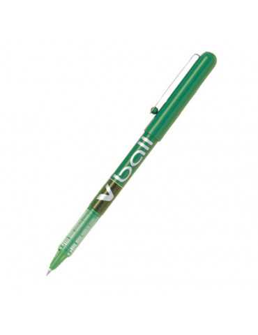 Bolígrafo tinta líquida 0,5mm Pilot V-BALL VERDE
