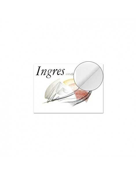 Canson Guarro Ingres 30% Algodón, Bloc Encolado, 32,5x46 cm, 20 Hojas, Verjurado 108g