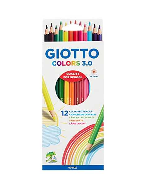 Giotto Colors 3.0 Estuche de 12 Lápices de Color