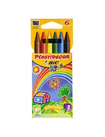 Plastidecor BIC Kids caja de 6 unidades colores surtidos