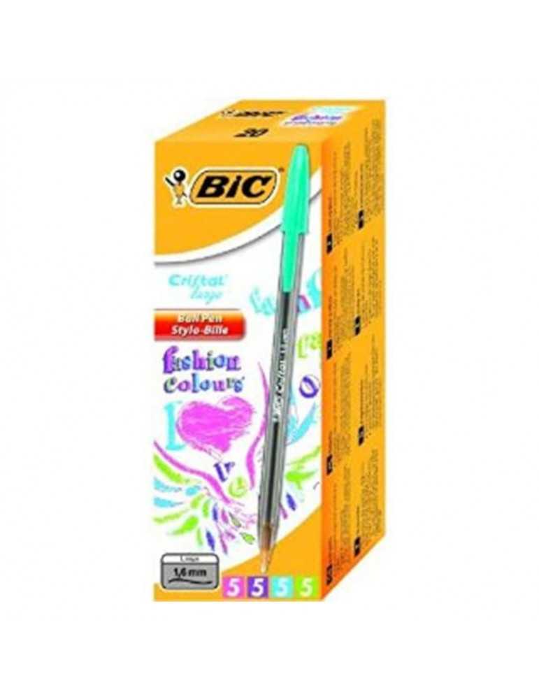 Pack Bolígrafos Bic Cristal 1.6mm Colores surtidos X 20