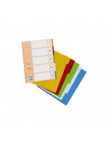 Separadores Dohe 5 colores folio multitaladro