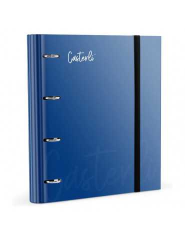 Casterli - Carpeta 4 anillas troquelada color Basic, Azul