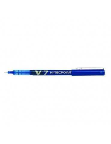 Pilot - Lote de 3 rotuladores Hi-Tecpoint V7 de tinta líquida, punta media, color azul