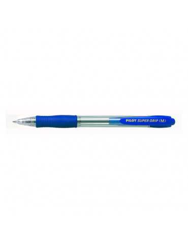 12pcs Pilot Super Grip BPGP-10R-M 1.0mm Ballpoint Pen (Box Set) - Blue