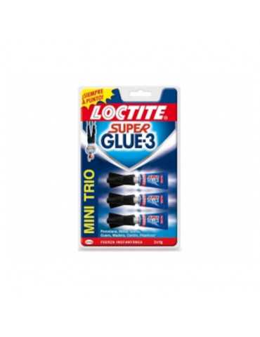Loctite 2640065 - Pegamento adhesivo instantáneo, pack de 3 tubos de 1 gr