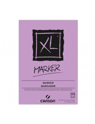 Canson XL Marker Barrera Bloc Encolado, 100 Hojas, 70g