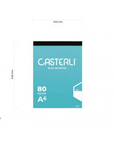 Casterli - Bloc de notas A6 - Interior liso