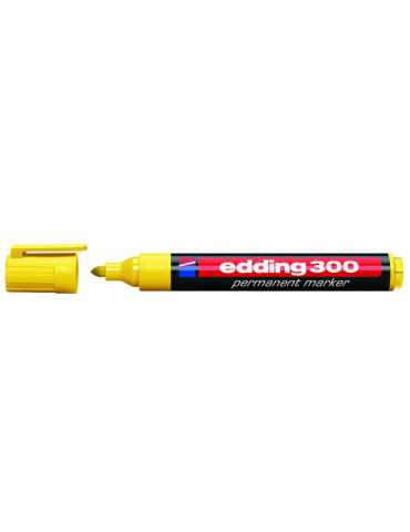 edding 300 marcador permanente - amarillo - 10 rotuladores