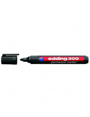 Rotulador Edding marcador permanente 300 negro