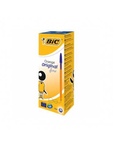 Bic Naranja 8099221 - Bolígrafo de tinta de aceite, punta redonda de 0,8 mm, color azul