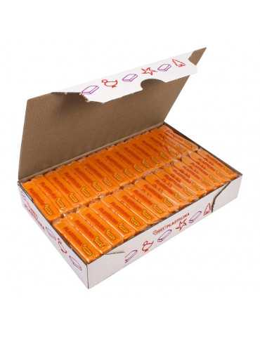 JOVI - Caja De Plastilina, 30 Pastillas 50 G, Color naranja