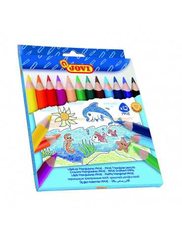 JOVI - Pack de 12 lápices, multicolor